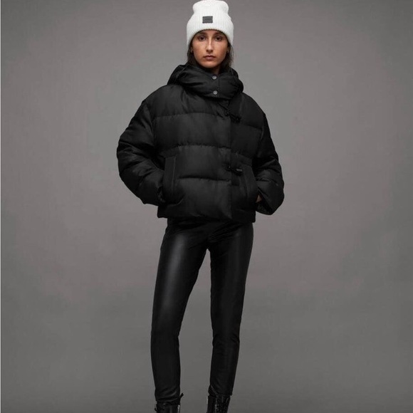 AllSaints Allais High Collar Quilted Puffer Jacket :: New with tag - Picture 6 of 7